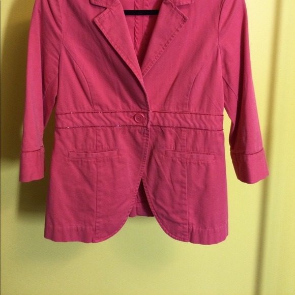 S Old Navy Maternity coral orange blazer - Picture 5 of 14